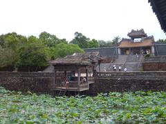 Tomb of Emperor Tu Duc with lake and gate