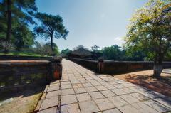 Hue City Vietnam image featuring historic palaces on the northern bank of Perfume River