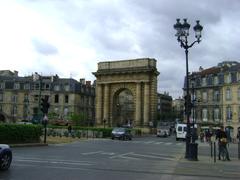 Porte de Bourgogne historical monument in Bordeaux, France