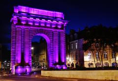 Burgundy Gate at Night, Bordeaux