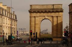 Bordeaux cityscape with historic buildings and Garonne River