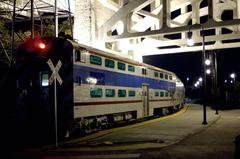 Nashville Star train under the Shelby Street Bridge