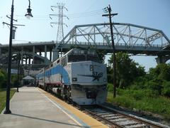 Music City Star commuter train at Nashville Riverfront Station