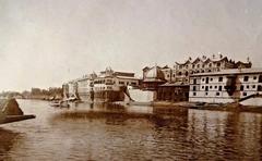 Sher Garhi Palace on the river in the 1920s