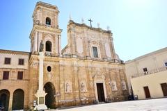 Brindisi Cathedral with blue sky