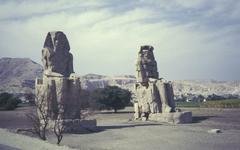 A panoramic view of the cityscape of Cairo, Egypt with the iconic pyramids in the background