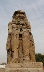 Front view of Colossus of Memnon