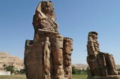 Colossi of Memnon ancient statues in Egypt