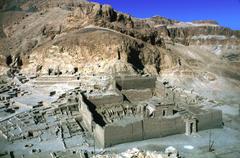 Deir el-Medina in Egypt from above