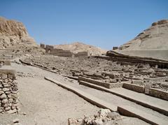 Arbeitersiedlung von Deir el-Medina in Theben-West bei Luxor, Ägypten