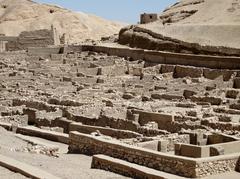 Workers' village of Deir el-Medina in Theban West near Luxor, Egypt.