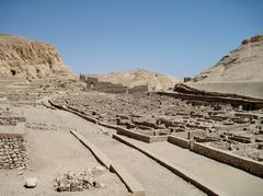 Ancient Egyptian workers' village of Deir el-Medina in Thebes West near Luxor