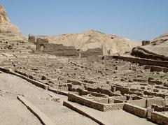 Deir el-Medina workers' village ruins in Luxor, Egypt