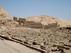 Ancient Egyptian workers' settlement of Deir el-Medina in Thebes-West near Luxor, Egypt