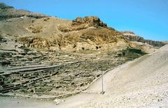 Ruins of the workers' village at Deir el-Medina, Luxor, Egypt