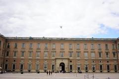 royal palace in oslo during summer