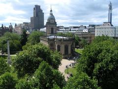 St Philip's Cathedral Birmingham viewed from House of Fraser store