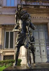 Enea and Anchise sculpture by Sandro Chia in Rome