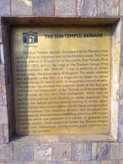 A notice board at Konark Sun Temple