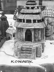 A model of the Konark Sun Temple