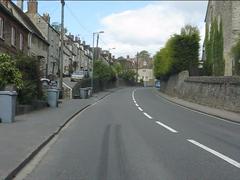 A44 road ascending into Old Woodstock