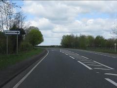 A44 at the southern junction for Wootton