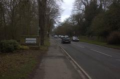 A44 road on the east edge of Woodstock