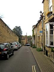 Brown's Lane in Woodstock with traditional Cotswold stone buildings