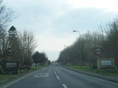 A44 road at Woodstock boundary