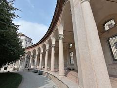 View of the internal colonnade at Rotonda della Besana