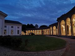 Besana by night monument in Italy