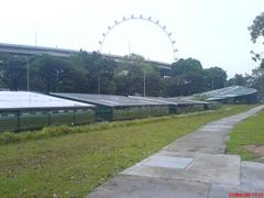 Glass fixture above Promenade MRT Station