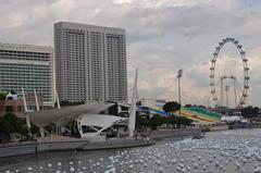 Esplanade, Marina Bay Floating Platform and Singapore Flyer