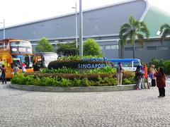 Singapore Flyer entrance sign