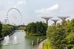 Gardens By The Bay in Singapore panoramic view