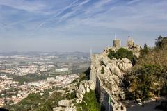 Moorish Castle in Sintra, Portugal with scenic landscape