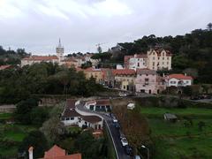 View of CMSintra and adjacent neighborhood from the Sintra Natural History Museum