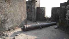 Heavyweight canon at Sion Hillrock Fort