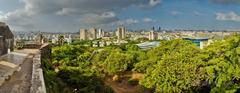 Aerial view of Sion Fort in Mumbai with green trees and surrounding urban landscape