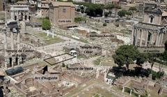 Localisation of the Arch of Augustus in the Forum ruins