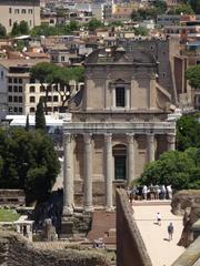 Temple of Antoninus and Faustina in the Roman Forum, Rome, Italy