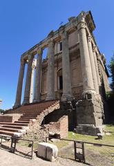 Temple of Antoninus and Faustina in the Roman Forum, Rome, Italy