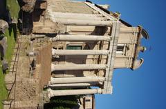 Temple of Antoninus and Faustina at Roman Forum in Rome