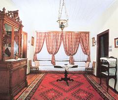 Living room of the Ataturk Museum in Thessaloniki, Greece