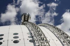 Ericsson Globe arena in Stockholm at night