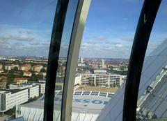 Ericsson Globe with gondola lift view