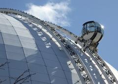 SkyView gondola on the side of the Ericsson Globe in Stockholm