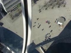 View from SkyView gondola looking straight down