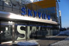 Main entrance of Ericsson Globe Skyview