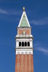 Campanile of St Mark's Church at sunset